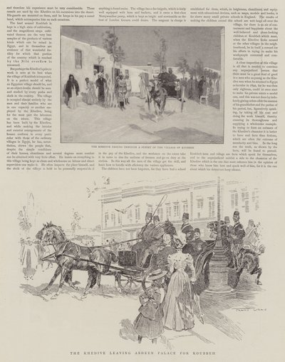 The Khedive leaving Abdeen Palace for Koubbeh by Frank Craig